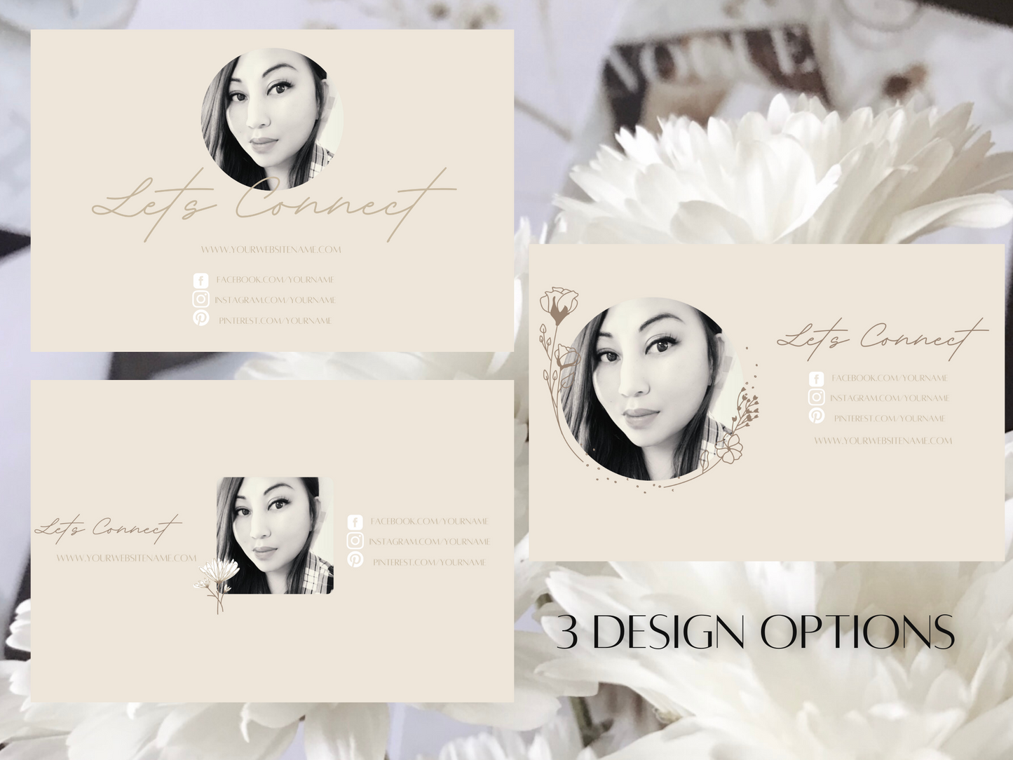 Customizable Template for Canva- Invite your customers to connect with you