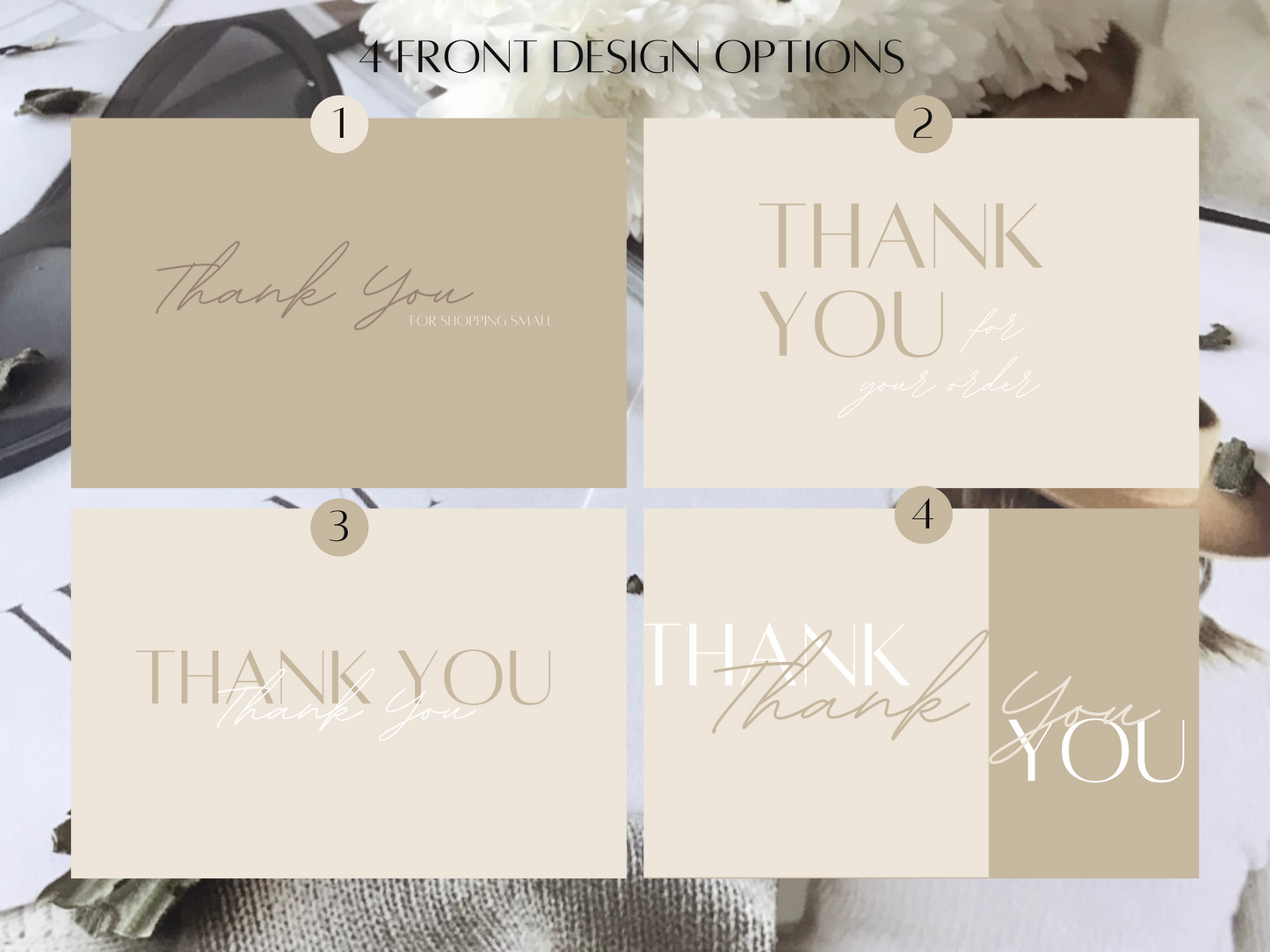 Customizable Thank You Cards- Instant Download- Canva Template