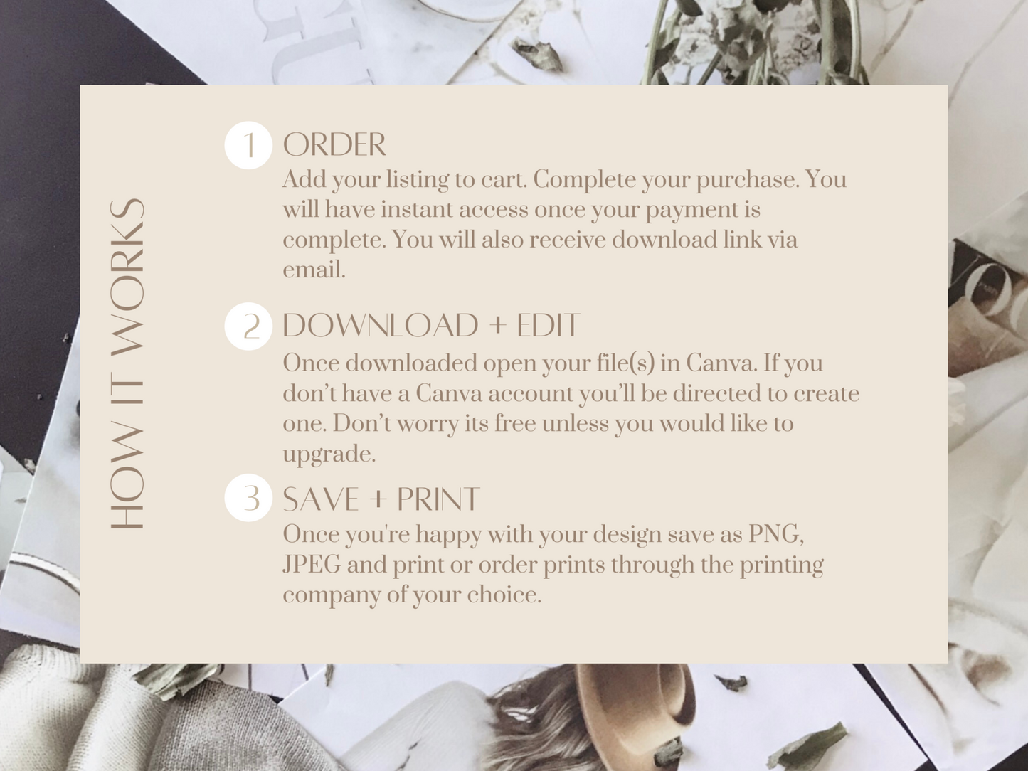 Customizable Template for Canva- Invite your customers to connect with you
