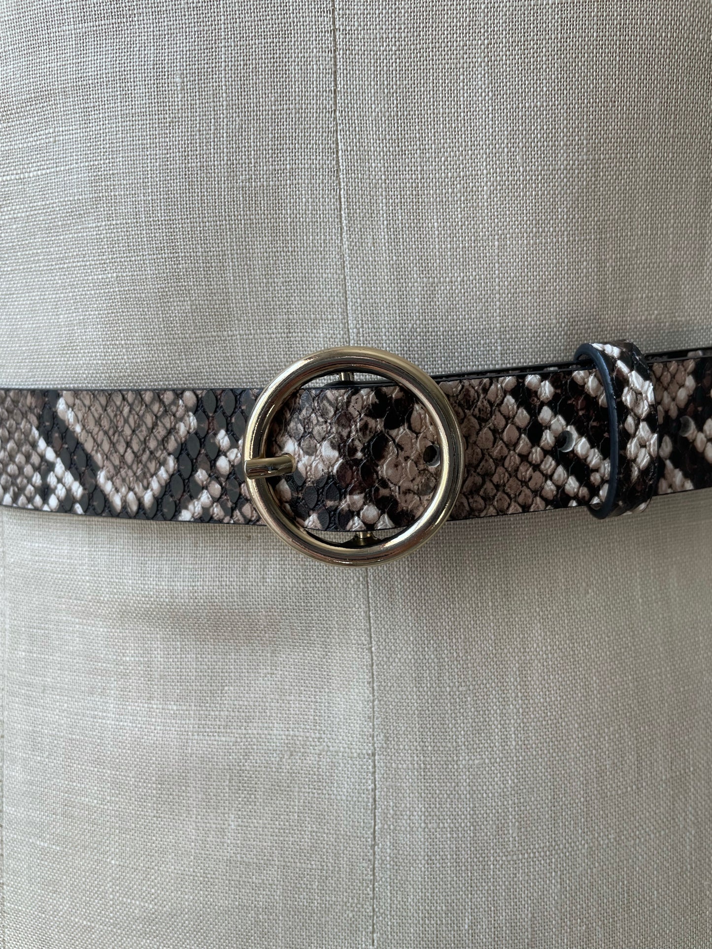 H&M snakeskin print belt. XS.