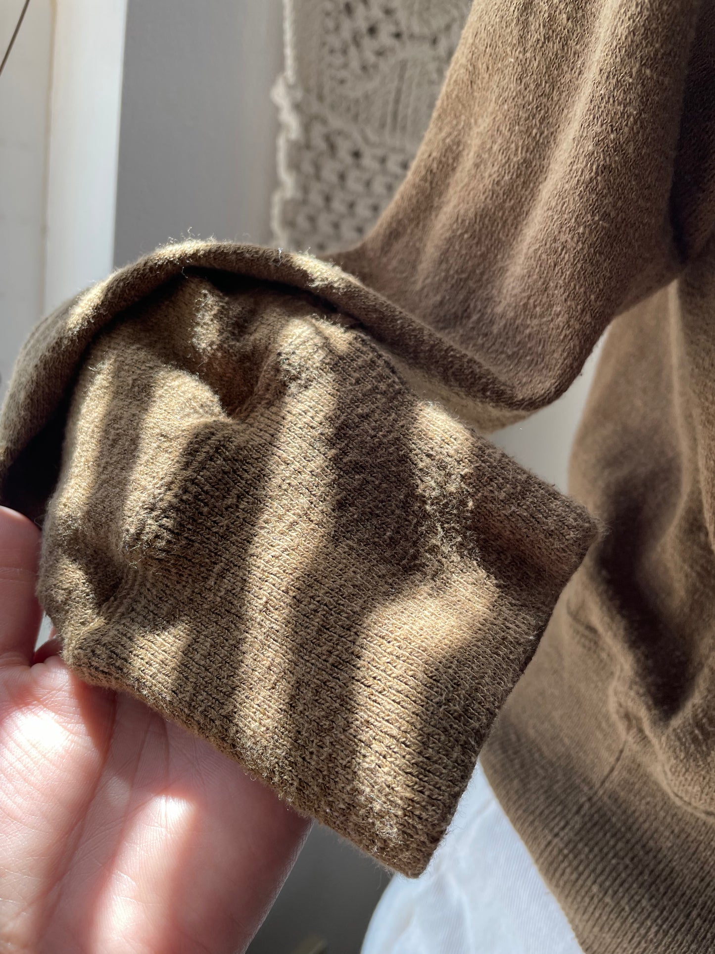 Madewell green crew neck sweater. Medium.