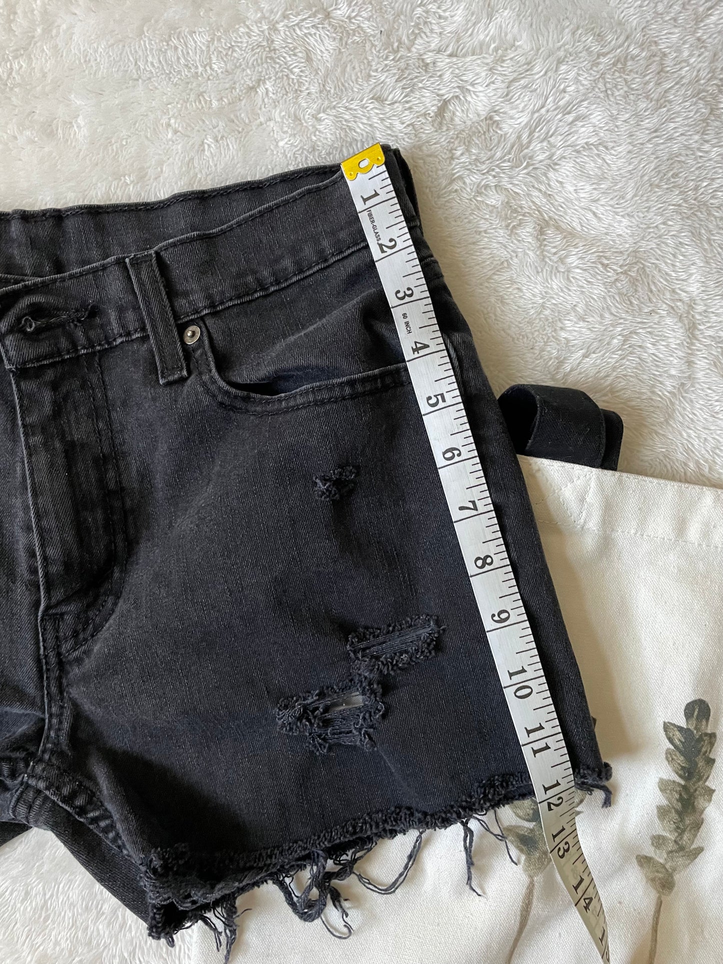 Levi’s Ashy black 3" shorts. Size 30