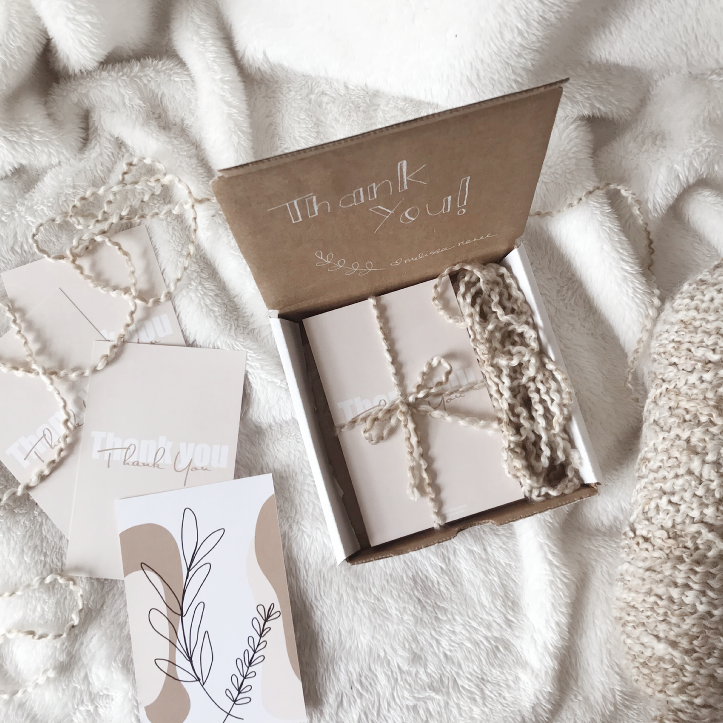 50 Flip & Frame Thank You Cards (Leaf Art)