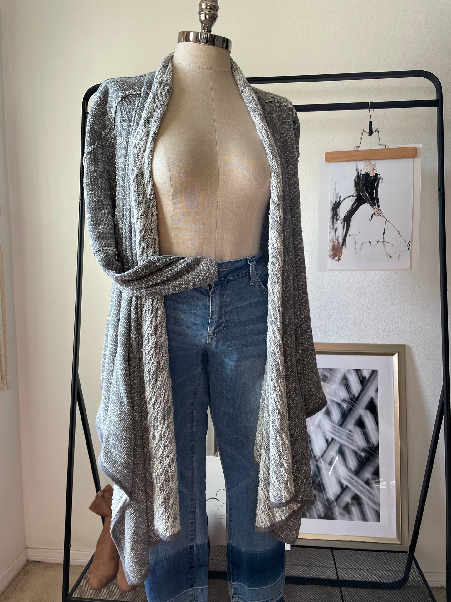 Free People textured cardigan. Size XS.