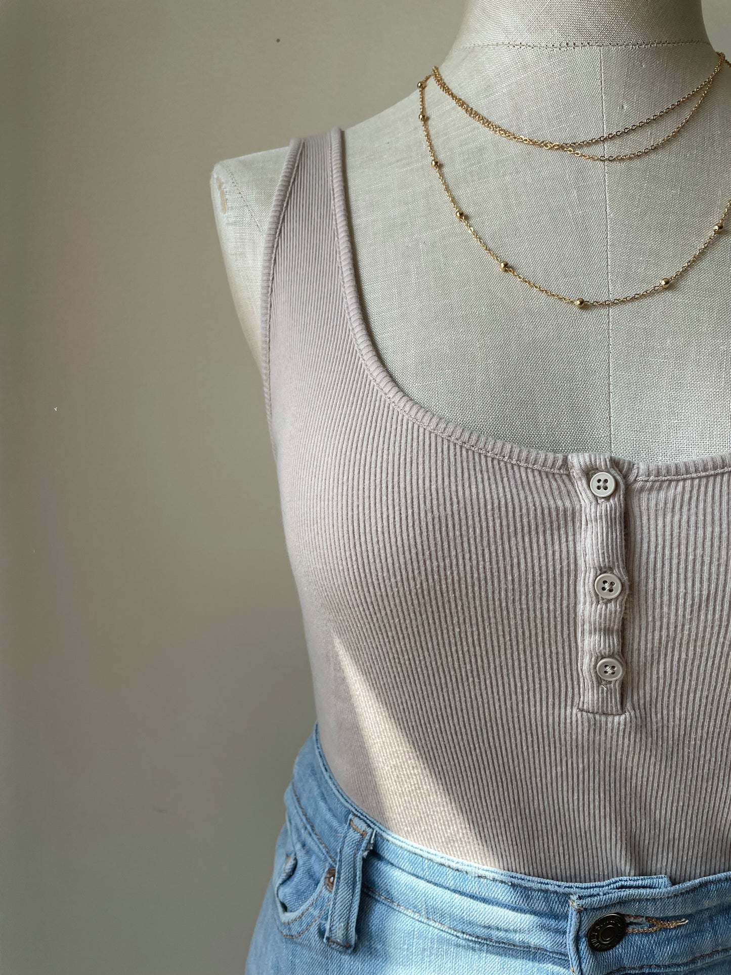 Curated Capsules. Taupe. Size Large. 6 items.