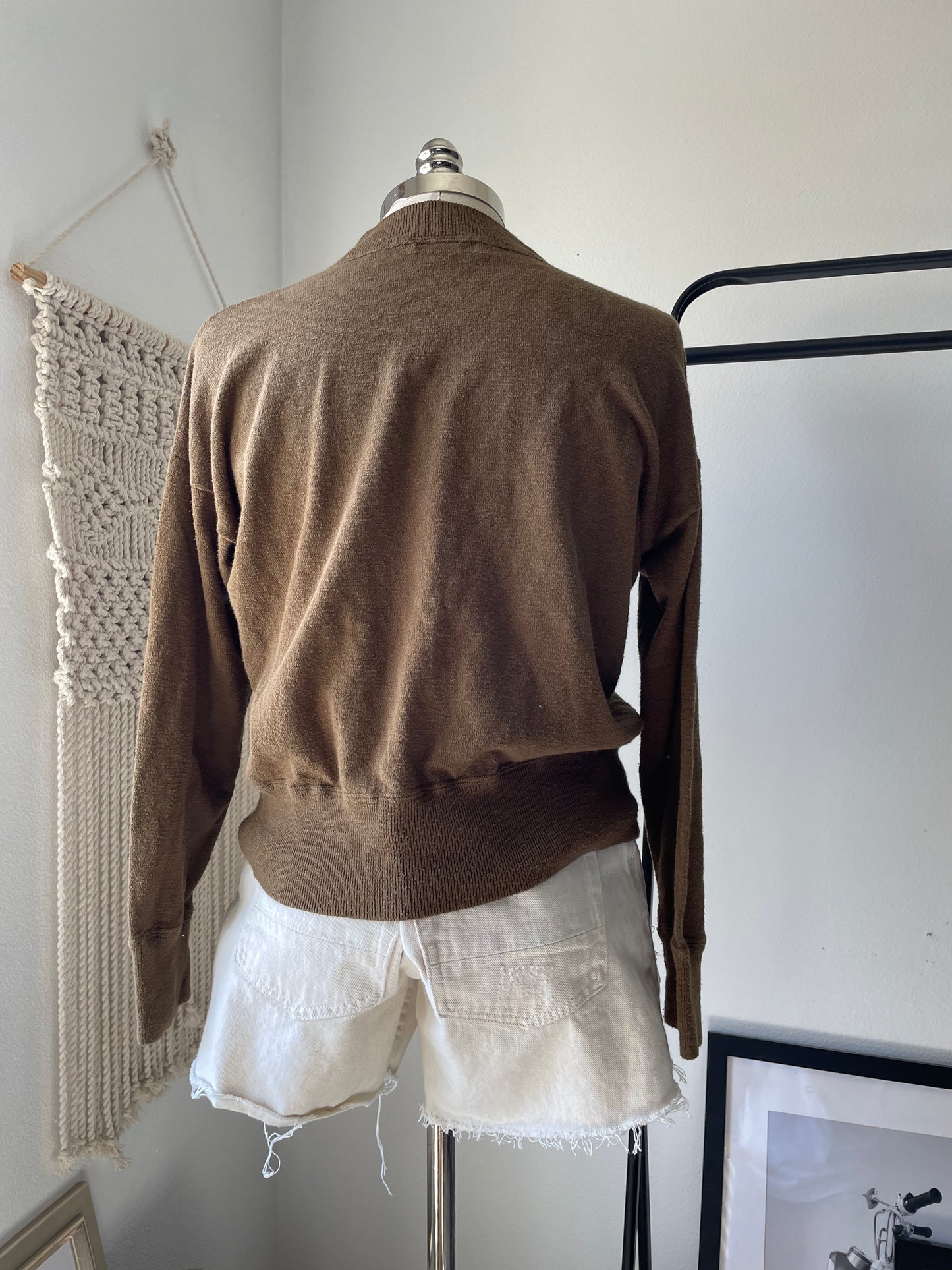 Madewell green crew neck sweater. Medium.