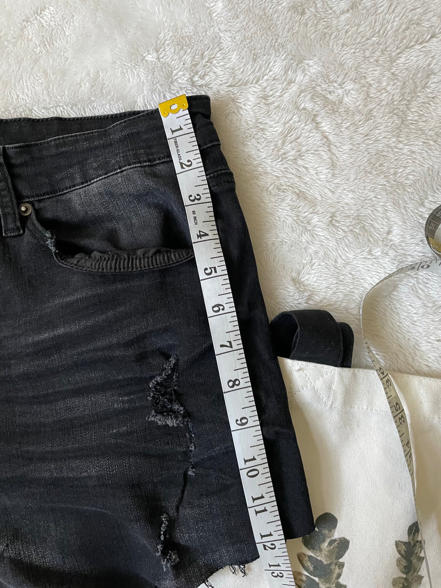 Rue21 Black upcycled short. Size 34