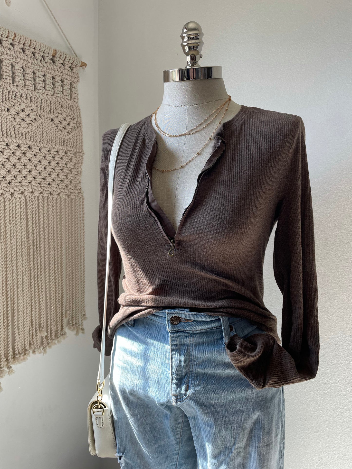 Curated Capsules. Taupe. Size Large. 6 items.