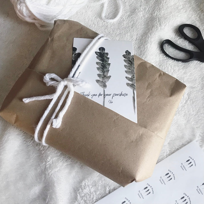 Pampas Grass Thank You Cards- Quantity 50