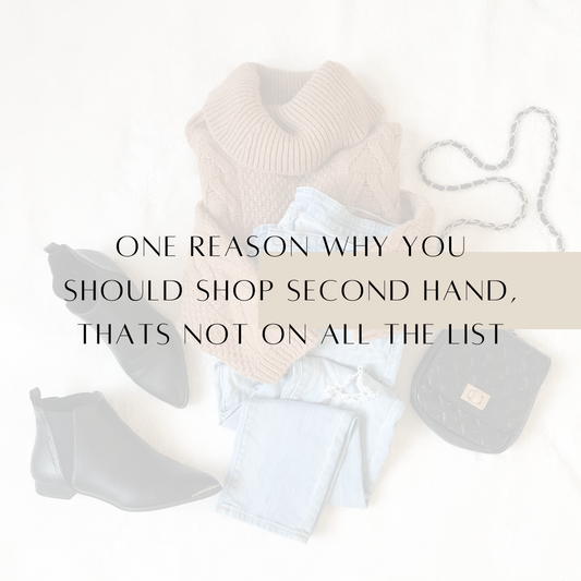 One reason to shop second hand, that's not on all the list.