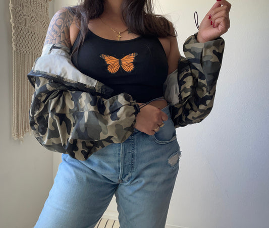 Zara camo windbreaker jacket. Size Large.