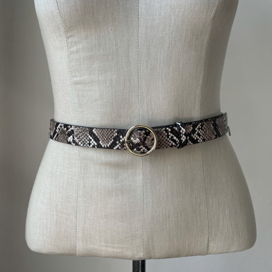 H&M snakeskin print belt. XS.