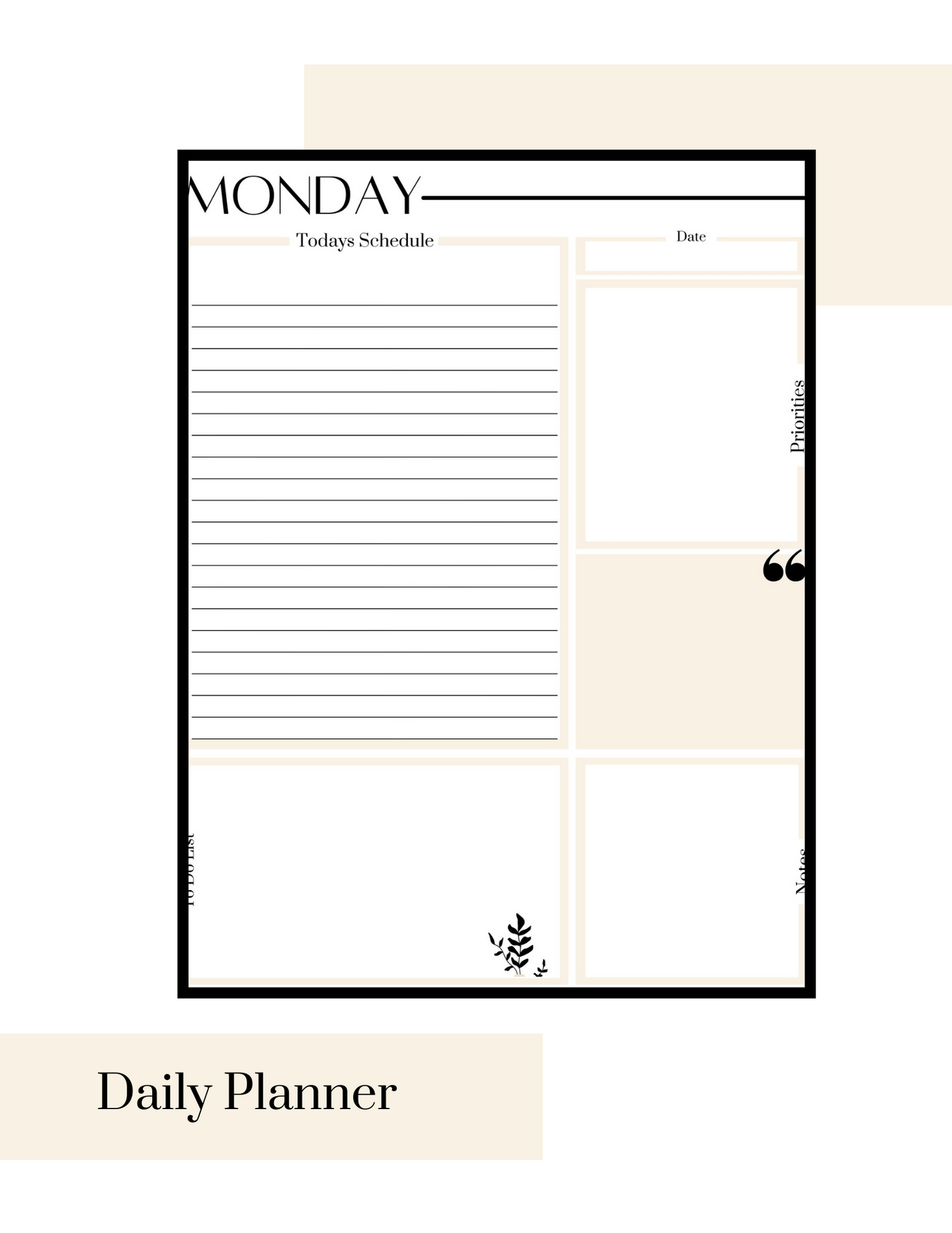 Weekly planner printable